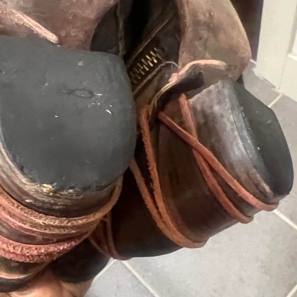 Freebird by Steven Crue women’s ankle boots Sz 8 Wine Multi Hippie Distressed - Picture 9 of 12